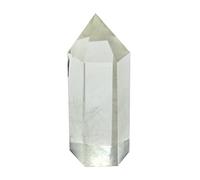 Baguette de guérison en cristal de quartz transparent pointu et à facettes pour thérapie de méditation Reiki Chakra