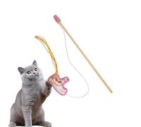 Baguette de jouet pour chat avec perche amusante en forme de pompon | Jouets interactifs pour chat - Jouer à l'ennui, exercice, divertissement, stimulation, chasse