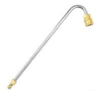 Baguette de nettoyage de gouttière haute pression avec raccord rapide de 6,35 mm, extension en forme de U de 33 cm pour un nettoyage efficace des gouttières