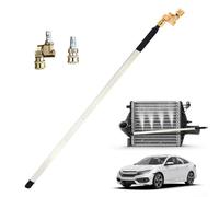 Baguette de nettoyage de radiateur de voiture, en acier inoxydable, étanche, 4500 psi, outil de nettoyage de radiateur avec rotation à 180 °, connecteur rapide 1/4 (A)