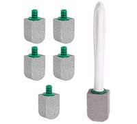Baguette de nettoyage de toilettes, gomme détachante pour cuvette de toilette, accessoires de nettoyage en profondeur, brosse de nettoyage pour cuvette de toilette avec têtes de recharge pour enlever