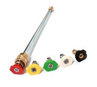 Baguette de nettoyeur haute pression 4000 PSI avec 5 embouts de buse - Ajustement universel pour pulvérisateurs à gaz et électriques pour une efficacité optimale