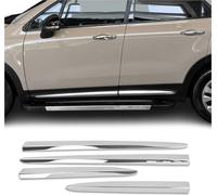 Baguette de porte latérale Baguettes de protection de porte pour Fiat 500X 2015-2025 Acier inoxydable 4x