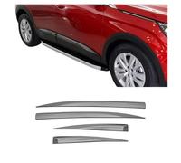 Baguette de porte latérale pour Peugeot 3008 Active P84 2016-2025 Chrome Foncé 4x