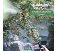 Baguette de pulvérisation de Tuyau d'eau en Acier Inoxydable, Baguette de pulvérisation électrique réglable et rétractable de 23 Pouces avec Tuyau de 9,8 Pieds, 2 Buses, Filet (Jeu de tuyaux de 2 m)