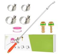 Baguette de pulvérisation en métal de 73,9 cm avec tube d'extension en acier inoxydable renforcé et raccords ardillons en laiton résistants aux fuites pour les tâches d'arrosage à long terme