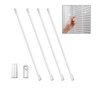 Baguette de Rechange pour Store Vertical de 43,2 cm de Long, Tige d'inclinaison pour Store de fenêtre, Baguette d'inclinaison avec Crochet et poignée, pièces de contrôle du Store, Accessoire