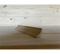 Baguette de recouvrement en bois massif quart de tige 22 mm x 22 mm x 100 cm Plinthe 1 m