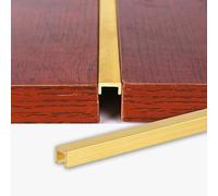 Baguette de sol plate profilée pour ouvertures de portes et intérieurs - Profils de transition en laiton - Barre de raccordement extra fine pour joints de sol (l 8 x H 7 mm)