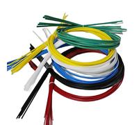 Baguette de soudage TIG en aluminium, 2 pièces baguettes plastique PP 1m Long, bleu/blanc/rouge/vert/noir/jaune(Red)