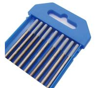 Baguette De Soudure Baguettes de soudage en tungstène Tig WL15 WES WC20 WP WY20 WT20 WZ8 WL20 Électrode Wolfram(WC20 Grey,1.6x150mm 10pcs)