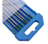 Baguette De Soudure Baguettes de soudage en tungstène Tig WL15 WES WC20 WP WY20 WT20 WZ8 WL20 Électrode Wolfram(WP Green,3x150mm 10pcs)
