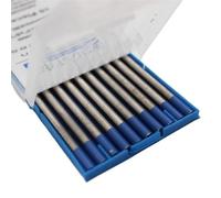 Baguette De Soudure Baguettes de soudage en tungstène Tig WL15 WES WC20 WP WY20 WT20 WZ8 WL20 Électrode Wolfram(WL20 Blue,1.6x150mm 10pcs)