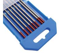 Baguette De Soudure Baguettes de soudage en tungstène Tig WL15 WES WC20 WP WY20 WT20 WZ8 WL20 Électrode Wolfram(WT20 Red,3x150mm 10pcs)