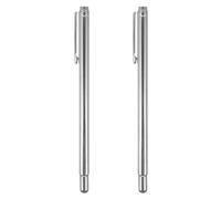 Baguette de Sourcier en Acier Inoxydable 2 Pièces Rétractable | Tige Flexible, Transport Facile, Usage Spirituel, Recherche D’eau ’or, Finition Argentée
