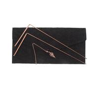 Baguette de Sourcier en Laiton avec Poignée Bois Pliable | Design Compact Pliant, Paquet en Feutre Inclus, Cristaux Fournis, pour Chasse au Trésor et Radiesthésie