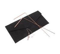 Baguette de Sourcier en Laiton Pliable avec Manche Bois | Réponse Directe, Format Portable, pour Repérage D’eau, Gisements D’or, Explorateurs de Terrain, Paquet Feutre