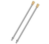 Baguette d'extension de 43,2 cm en acier inoxydable avec raccord à connexion rapide, 4000 PSI maximum, pour gouttières, toits, voitures (doré)