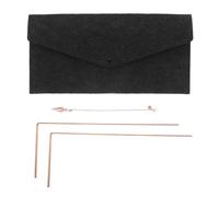 Baguette Divinatoire en Laiton Portable pour Prospection de Trésors | Résistance à Corrosion, Retour Visuel Immédiat, Paquet en Feutre Inclus, pour Or et Séances de Radiesthésie