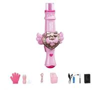 Baguette élastique à bulles de brouillard, machine à bulles de fumée magique avec 10 paquets de solution à bulles concentrée et manuel d'instructions en anglais, machines à bulles interactives