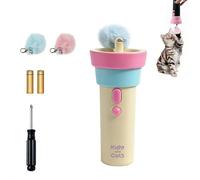Baguette électrique pour chat avec corde télescopique, jouets interactifs pour chats d'intérieur, lanceur de balle pelucheux, jouets d'enrichissement amusants pour chats, jeu de fiançailles pour