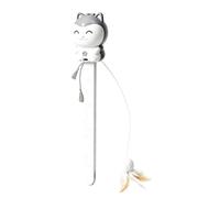 Baguette électrique pour chat, bâton de teaser automatique, 1 jouet avec | Jouet interactif pour chaton, baguette à taquiner avec design double mode, jouet pour chat pour porte intérieure et mur