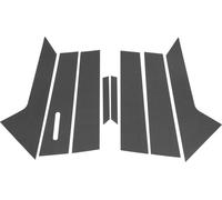 Baguette FenêTre Montant Porte Pour Lincoln MKZ 13-20 Avant ArrièRe Gauche Droite Autocollant Anti-Rayures Poteaux Montant Couverture ExtéRieure 8 PièCes Motif Fibre Carbone Noir