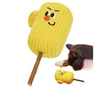 Baguette jouet pour chat - Jouet pour chat en forme d'épis de maïs avec herbe à chat | Jouet en peluche pour chaton en peluche pour nettoyer les dents, jouet amusant à mâcher pour chaton pour la
