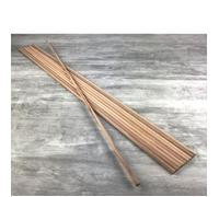 Baguette - LEALOO - Lot de 10 - Bois de hêtre - Diamètre 12 mm - Longueur 1 mètre
