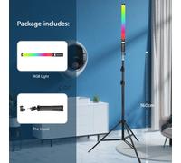 Baguette lumineuse multicolore RVB avec trépied pour la fête,bâton avec lampe LED pour une lumière de remplissage et d'éclairage,flash à main pour la photographie et la prise de - Type 160CM TRIPOD