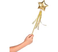 Baguette magique de fée pour fille Accessoire de carnaval doré