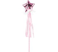 Baguette magique de fée pour fille Accessoire de carnaval rose