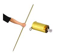 Baguette Magique en Métal, Baguette Magique Professionnelle, Inoxydable Bâton Télescopique Magique, Canne Magique en Métal, Portable, pour Performance Scénique, Accessoires de Tours de Magie, 110 CM