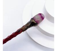 Baguette Magique En Pierre De Cristal Naturel Pour Enfants,Quartz Rose,Sceptre De Sorcellerie,Guérison Reiki,Décoration De La Maison,Cadeau,19cm - Type Fluorite-1pc