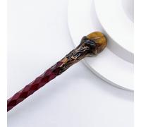 Baguette Magique En Pierre De Cristal Naturel Pour Enfants,Quartz Rose,Sceptre De Sorcellerie,Guérison Reiki,Décoration De La Maison,Cadeau,19cm - Type Tiger Eye Stone-1pc