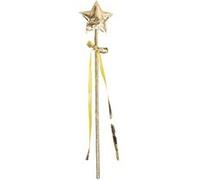Boland - Baguette Magique ÉTOILE Ruban FÉE 40CM Or