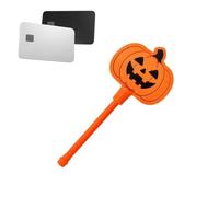 Baguette Magique Halloween Carte bancaire Accessoire Cosplay Saisonnier | Baguette de Carte Fantôme Sans Contact Pour Filles Femmes Photographie Orange
