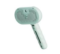 Baguette magique pour poils d'animaux, peigne d'épilation avec vapeur, brosse de massage 3 en 1 avec poignée (vert)