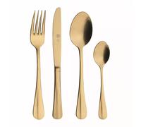 BAGUETTE Ménagère 24 Pcs inox doré Pozzi Milano