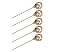 Baguette Métallique Géométrique en Alliage pour Cheveux 5 Pièces | Style Simple, Longue Tige, pour Chignon et Coiffure, Accessoire pour Femmes et Adolescentes