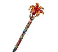 baguette pour cheveux, Baguettes de cheveux chinoises, décoration de cheveux, bâtons de cheveux de style traditionnel chinois for chignon, accessoires de cheveux avec fleur for femmes et filles, décor