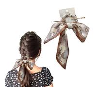 baguette pour cheveux, Épingles à cheveux de banderoles d’arc, bandeaux de coiffure de cheveux enroulés à l’arrière de la tête, bâtons de cheveux en épingle à cheveux de perle de pivoine verte, baguet