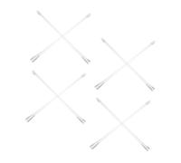 Baguette pour Stores Transparente Pp 8 Pièces avec Crochet et Poignée | Commande pour Stores Verticaux, Réglage Simple Lumière, Usage Fenêtre et Porte, Blanc