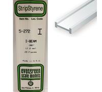 Baguette Profile En I En Plastique 350 X 2 X 1,3 Mm , 4 Pcs