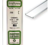 Baguette Profile En U En Plastique 350 X 4,8 X 1,6 Mm , 3 Pcs