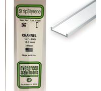 Baguette Profile En U En Plastique 350 X 6,3 X 2 Mm , 2 Pcs