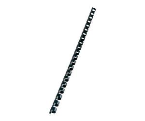 Baguette reliure anneaux plastique CombiBind GBC 10 mm noir - Boîte de 100