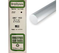 Baguette Ronde En Plastique 350 X 2 Mm , 6 Pcs