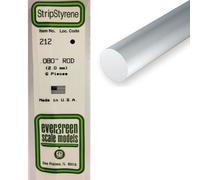 Baguette Ronde En Plastique 350 X 2 Mm , 6 Pcs