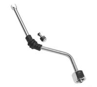 Baguette vapeur de rechange en acier inoxydable pour machines à expresso EC680 avec coude en caoutchouc et tube de 6 mm de diamètre pour une mousse efficace du lait (B)